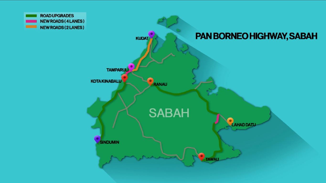 Borneo highway pan Brunei Pan
